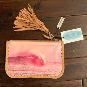 Cocobella Fiji Wave Clutch with Tassel and clip